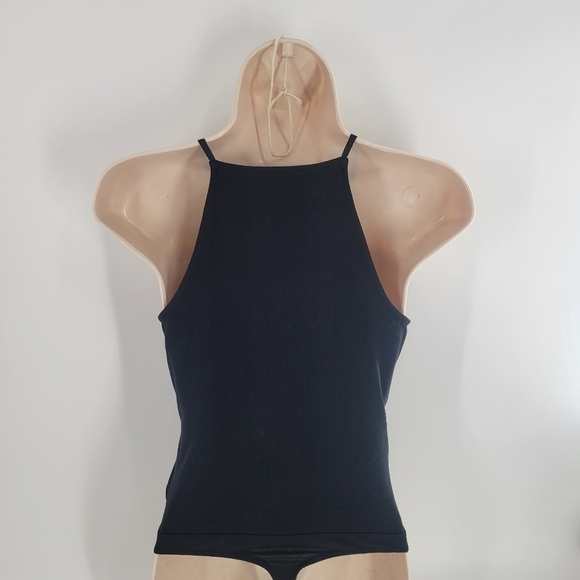 Express Deep v Silver Sequin Bodysuit Size S - Picture 6 of 6